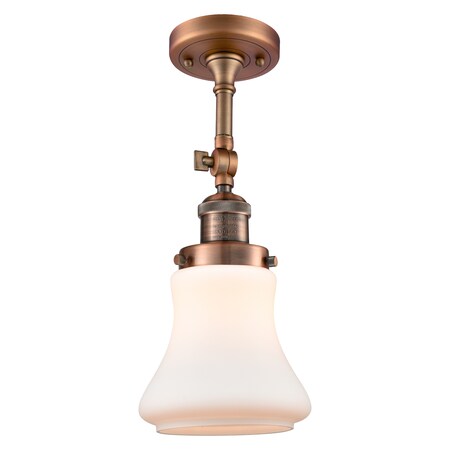 Innovations Lighting One Light Vintage Dimmable Led Semi-Flush Mount 201F-AC-G191-LED